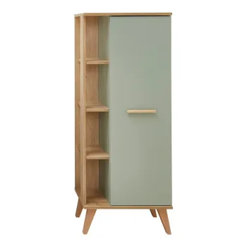 Dulap de baie verde cu aspect de lemn de stejar 51x128 cm Set 923 - Pelipal cd39 imagine