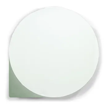 Dulap de baie verde/gri suspendat/cu oglinda din metal 55x55 cm Sonnet - Spinder Design 292f imagine