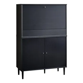 Dulap de vinuri negru in decor de frasin 89x136 cm Mistral - Hammel Furniture 5f28 imagine