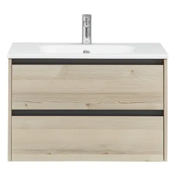 Dulap fara chiuveta in culoare naturala suspendat cu aspect de lemn de pin 51x80 cm Quickset 393 - Pelipal 2e75 imagine