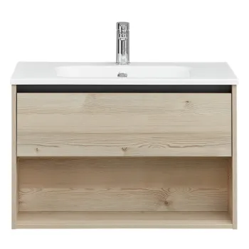 Dulap fara chiuveta in culoare naturala suspendat cu aspect de lemn de pin 51x80 cm Quickset 393 - Pelipal 4fbb imagine