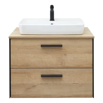 Dulap fara chiuveta in culoare naturala suspendat cu aspect de lemn de stejar 51x72 cm Quickset 395 - Pelipal 5d17 imagine
