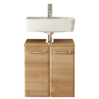 Dulap fara chiuveta in culoare naturala suspendat cu aspect de lemn de stejar 53x60 cm Quickset 318 - Pelipal 27b3 imagine