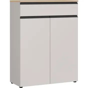 Dulap grej/in culoare naturala deschisa 90x120x41 cm Cormano - Germania be09 imagine
