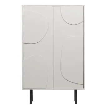 Dulap gri deschis din lemn de pin 85x135 cm Cadiz - WOOOD 79c7 imagine
