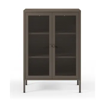 Dulap gri din metal 70x100x40 cm Fayna - Marckeric 882b imagine