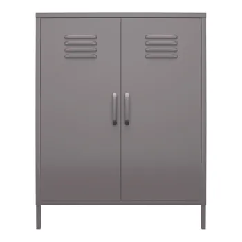 Dulap gri din metal 80x102 cm Bradford - Storaa 32eb imagine