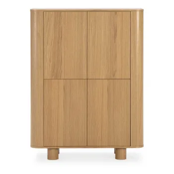 Dulap in culoare naturala cu aspect de lemn de stejar 100x133x40 cm Padoc - MOME c782 imagine