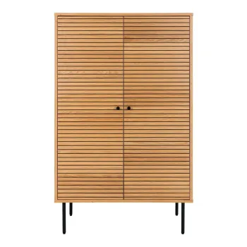 Dulap in culoare naturala cu aspect de lemn de stejar 80x130 cm Kyoto - House Nordic 06a1 imagine