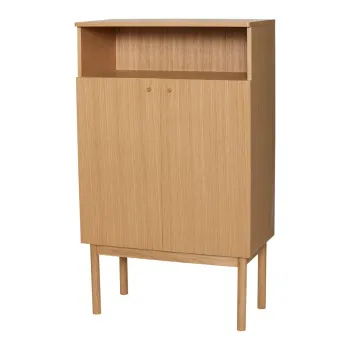 Dulap in culoare naturala cu aspect de lemn de stejar 80x135x42 cm Ulterior - Hubsch d122 imagine