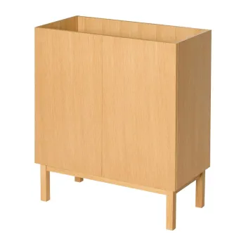 Dulap in culoare naturala cu aspect de lemn de stejar 80x90x40 cm Ark - Hubsch 2940 imagine