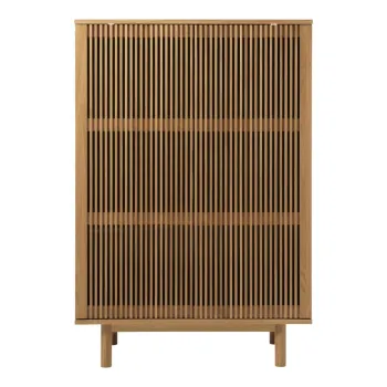Dulap in culoare naturala cu aspect de lemn de stejar 95x140 cm Tiber - Unique Furniture 4d14 imagine