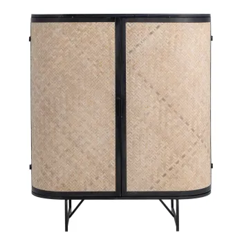 Dulap in culoare naturala din bambus 92x105x36,5 cm Ember - Bloomingville e872 imagine
