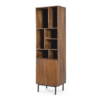 Dulap in culoare naturala din lemn de mango 55x190x40 cm Tadita - Bizzotto 118d imagine