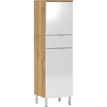 Dulap in decor de stejar Germania Mauresa, inaltime 120 cm, alb 76fd imagine