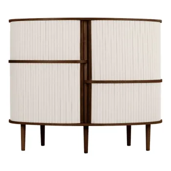 Dulap maro-bej cu aspect de lemn de stejar cu usa glisanta 120x100x50 cm Audacious - UMAGE 4958 imagine