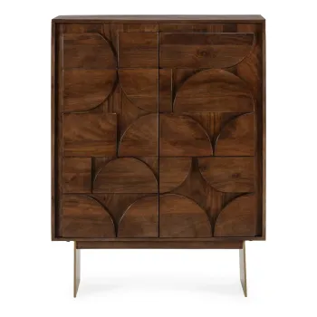 Dulap maro din lemn de mango 90x120x40 cm Trisha - MOME 8a9a imagine