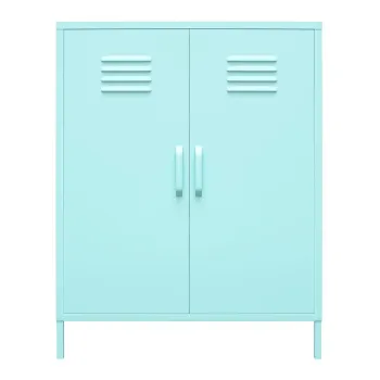 Dulap metalic albastru deschis 80x102 cm Cache - Novogratz a0b4 imagine