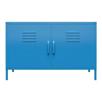 Dulap metalic albastru Novogratz Cache, 100 x 64 cm 320a imagine