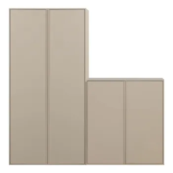Dulap modular crem din lemn de pin 200x220 cm Daily - vtwonen cac4 imagine