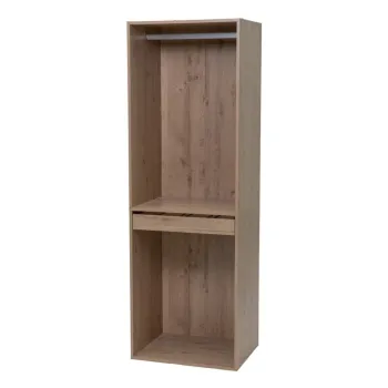 Dulap modular in culoare naturala deschis cu aspect de lemn de stejar 60x180x45 cm Modular - Casa Seleccion 060e imagine