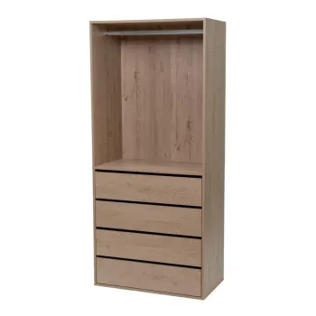 Dulap modular in culoare naturala deschis cu aspect de lemn de stejar 80x180x45 cm Modular - Casa Seleccion 93d5 imagine