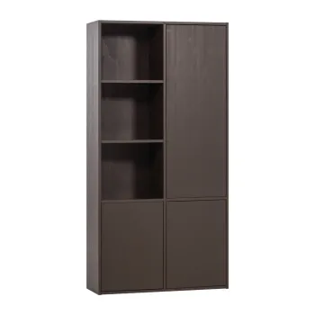 Dulap modular maro A(R)nchis din lemn de pin 108x215 cm Meggy aEURWOOOD 7aa2 imagine