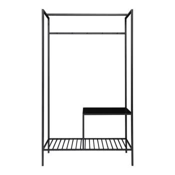 Dulap multifunctional cu 2 rafturi House Nordic Vita, 170 x 101 cm, negru ea54 imagine