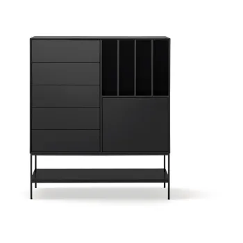 Dulap negru 120x140x45 cm Platt - Teulat edd6 imagine