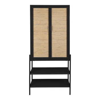 Dulap negru din lemn de brad 70x160x36 cm Yasu - Dutchbone 5df3 imagine