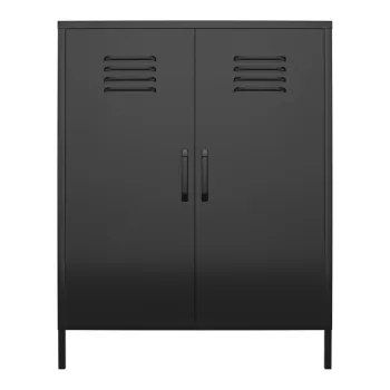 Dulap negru din metal 40x102x80 cm Mission District - Storaa dfca imagine