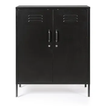 Dulap negru din metal cu incuietoare 80x101,5x40 cm Cambridge - Yes Everyday db89 imagine