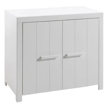 Dulap pentru copii alb din lemn masiv de pin 100x87 cm ERIK - Vipack 2eab imagine