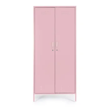 Dulap roz deschis din metal cu incuietoare 80x185x50 cm Cambridge - Yes Everyday 10a1 imagine