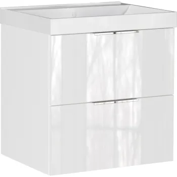 Dulap sub chiuveta alb suspendat cu aspect lucios 61x65 cm Celano - Germania 5526 imagine