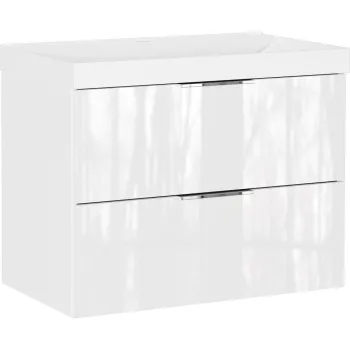 Dulap sub chiuveta alb suspendat cu aspect lucios 81x65 cm Celano - Germania 764c imagine