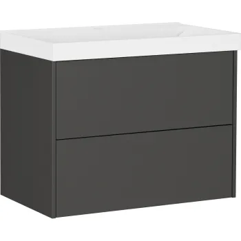 Dulap sub chiuveta gri antracit suspendat cu aspect mat 81x65 cm Bodera - Germania a4fe imagine