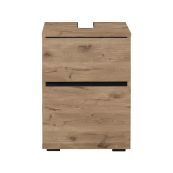 Dulap sub chiuveta in culoare naturala cu aspect de lemn de stejar 40x55 cm Wisla - Storaa f8d8 imagine