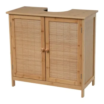 Dulap sub chiuveta in culoare naturala din bambus 63x60 cm - Casa Seleccion fc38 imagine