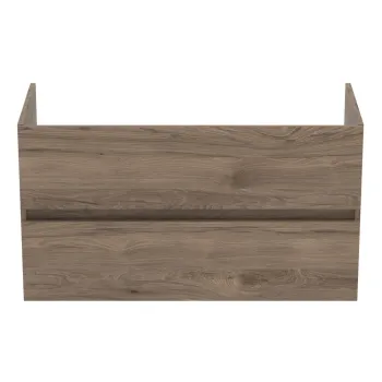 Dulap sub chiuveta in culoare naturala suspendat cu aspect de lemn de nuc 100x55 cm Eurovit+ - Ideal Standard d64e imagine