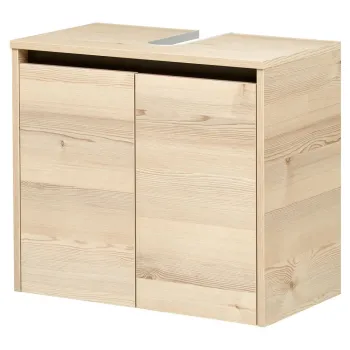 Dulap sub chiuveta in culoare naturala suspendat cu aspect de lemn de pin 53x60 cm Quickset 393 - Pelipal 09f5 imagine