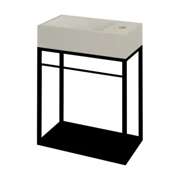Dulap sub chiuveta negru suspendat din metal 39,5x45 cm Crest - Sapho c438 imagine