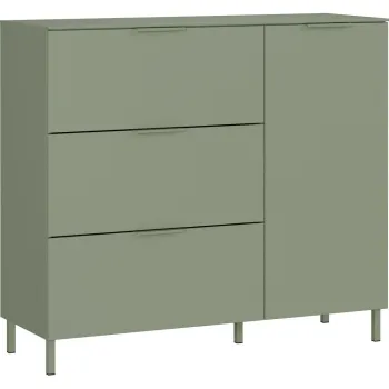 Dulap verde cu aspect mat 109x98x40 cm Savoca aEURGermania 3c01 imagine