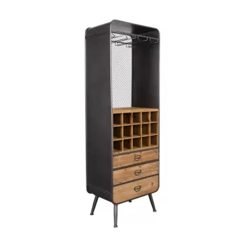 Dulap vinoteca din lemn Dutchbone Vino 6d65 imagine