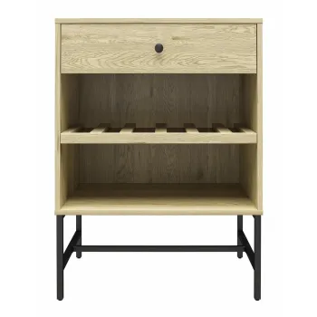 Dulap vinoteca in culoare naturala cu aspect de lemn de pin pentru 6 sticle, 60x83 cm Tamlin - Queer Eye cabe imagine