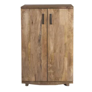 Dulap vinoteca in culoare naturala din lemn de mango numar de sticle 12, 74x122x46 cm Bombay - Interia Home & Living d779 imagine