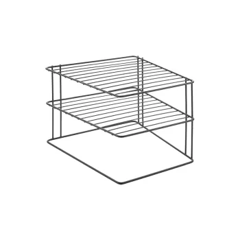 Raft dublu suplimentar pentru dulapul de bucatarie Metaltex Palio Lava, negru 16b9 imagine