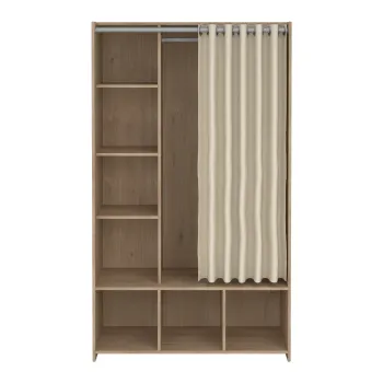 Sifonier alb/bej cu aspect de lemn de stejar 105x180 cm Kit - Tvilum e9ee imagine