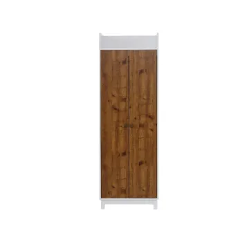 Sifonier alb cu aspect de lemn de stejar 62x180 cm Goslar - Storaa 3a8d imagine