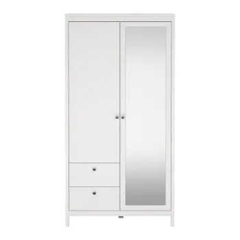Sifonier alb cu oglinda 102x199x58 cm Madrid - Tvilum 4cc4 imagine